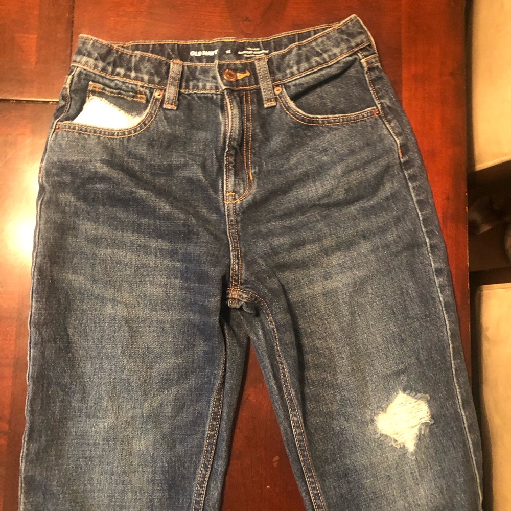 Old Navy Blue Vintage Distressed Jeans